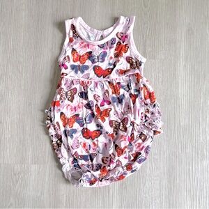 Little Sleepies Butterfly Kisses Bubble Romper- Size 12M